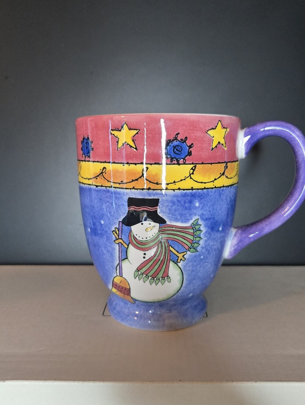 Sango Sweet Shoppe Christmas Snowman Coffee Mug Sue Zipkin 3041 Vintage